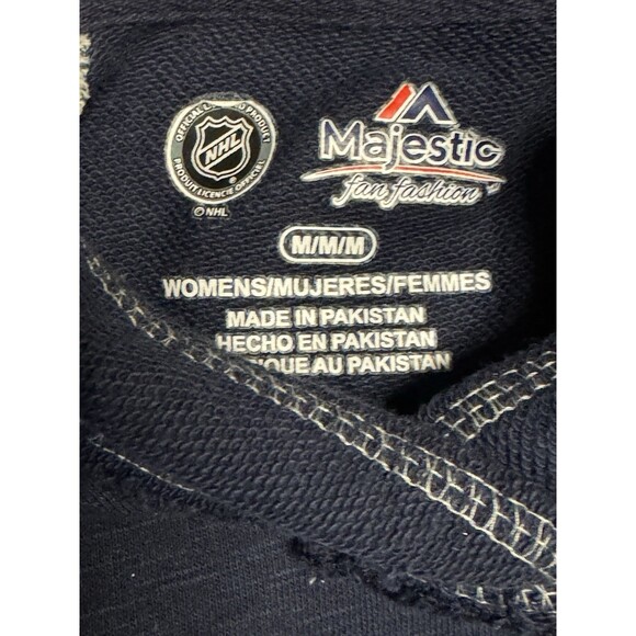 NHL Nashville Predators Women’s Hoodie Blue Gray Long Sleeve Majestic Medium - Picture 5 of 8